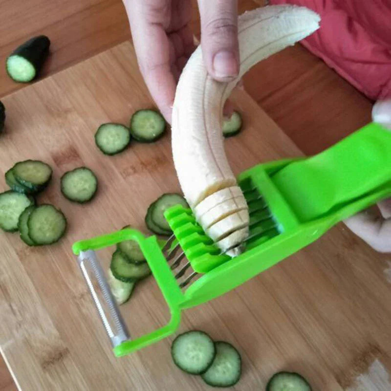 DecorBites™ 2-in-1 Peeler Slicer for Fruits and Vegetables