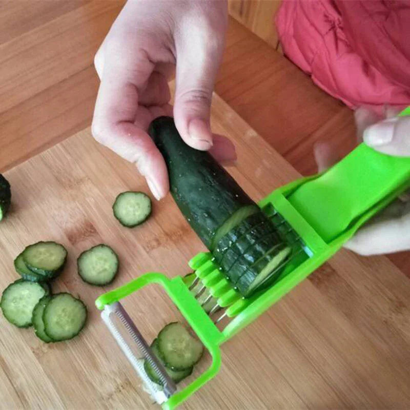 DecorBites™ 2-in-1 Peeler Slicer for Fruits and Vegetables