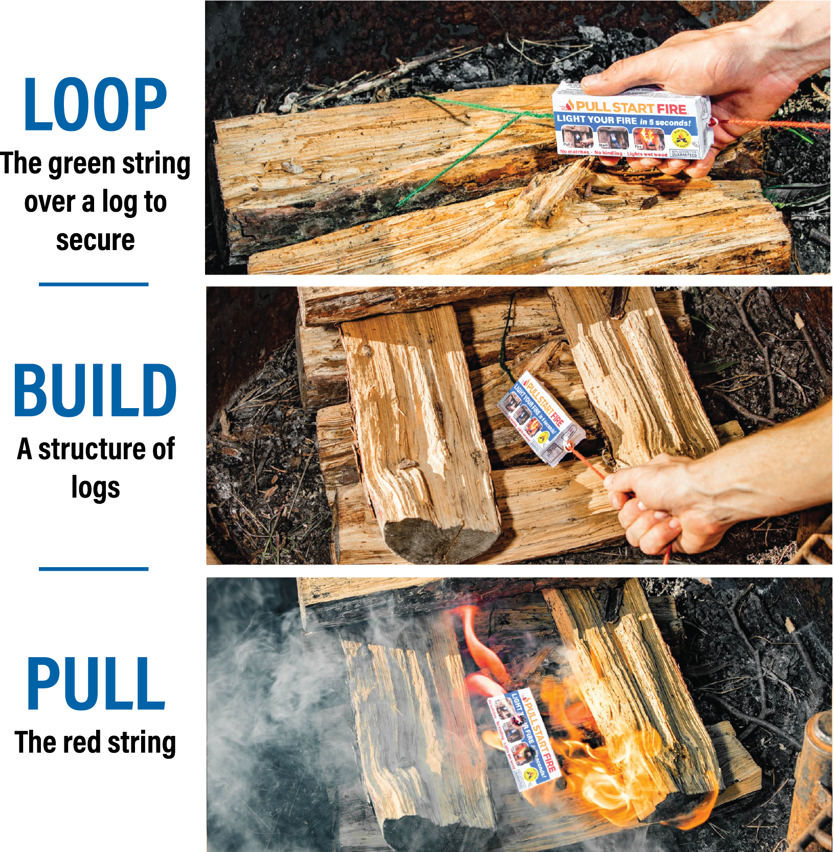 Pull Start Fire Firestarter
