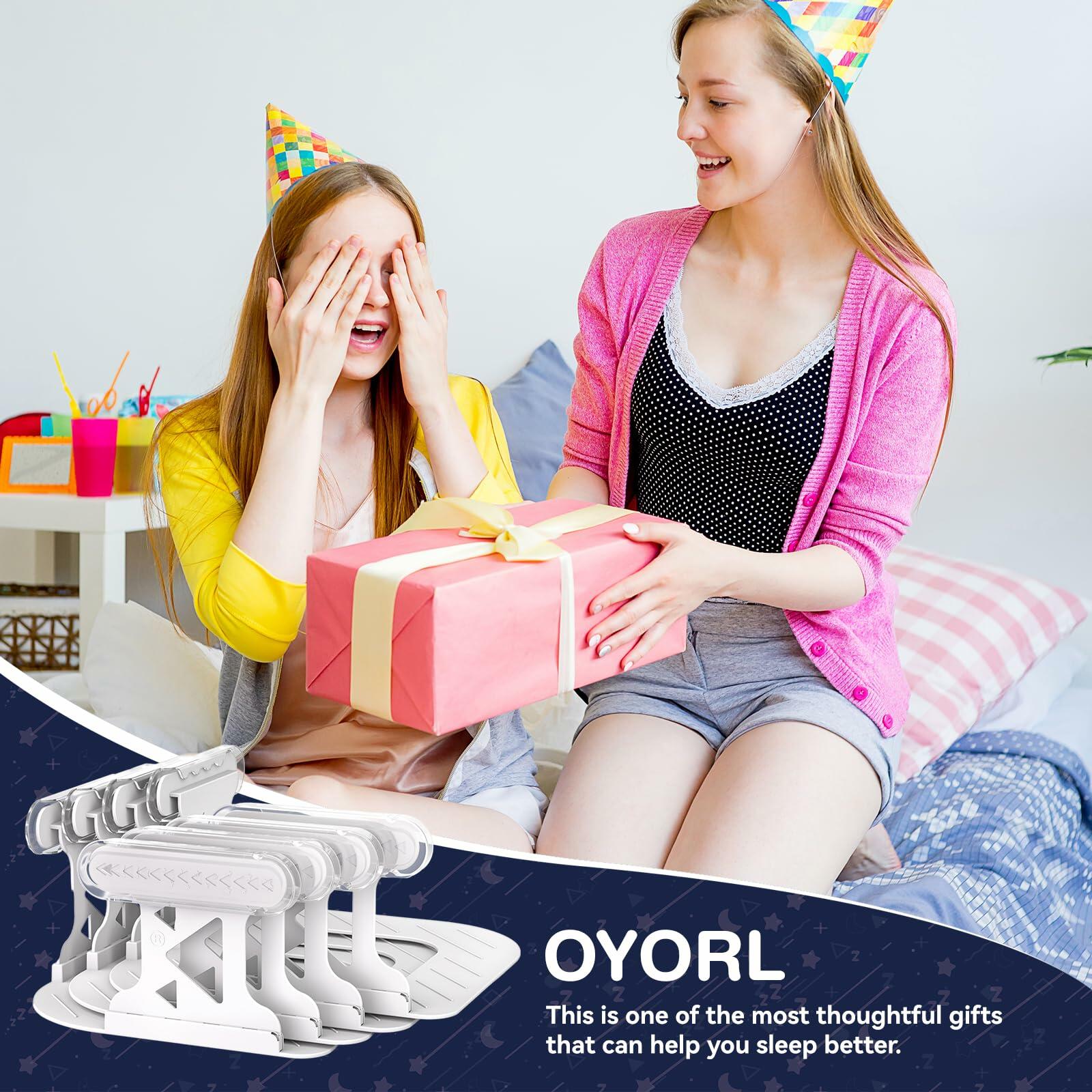 OYORL Lock & Secure Bed Sheet Holders No-Slip Clips White Standard Size